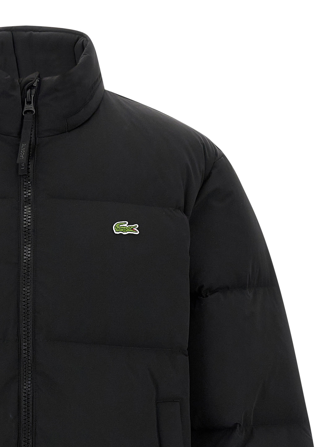Lacoste Logo Down Jacket Puffer Jackets - Nero | 69df0a2e626694bcb3995304941347591be9235f