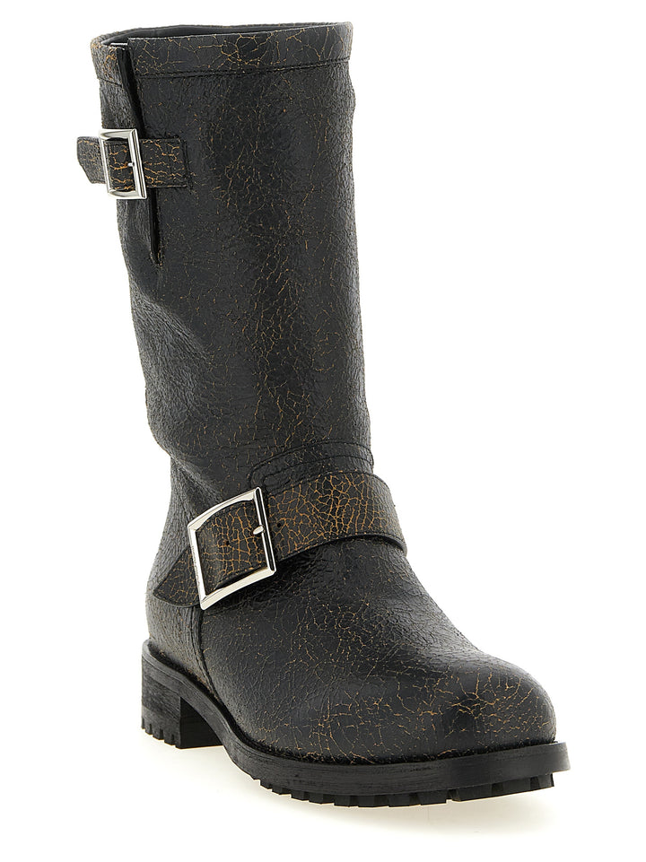Jimmy Choo Biker Mid Stivali e Stivaletti - Nero | 29333e5acb10f6833896952ba807a1f30ca93d0c