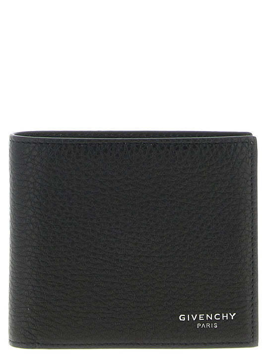 Leather Grain Wallet Portafogli Nero