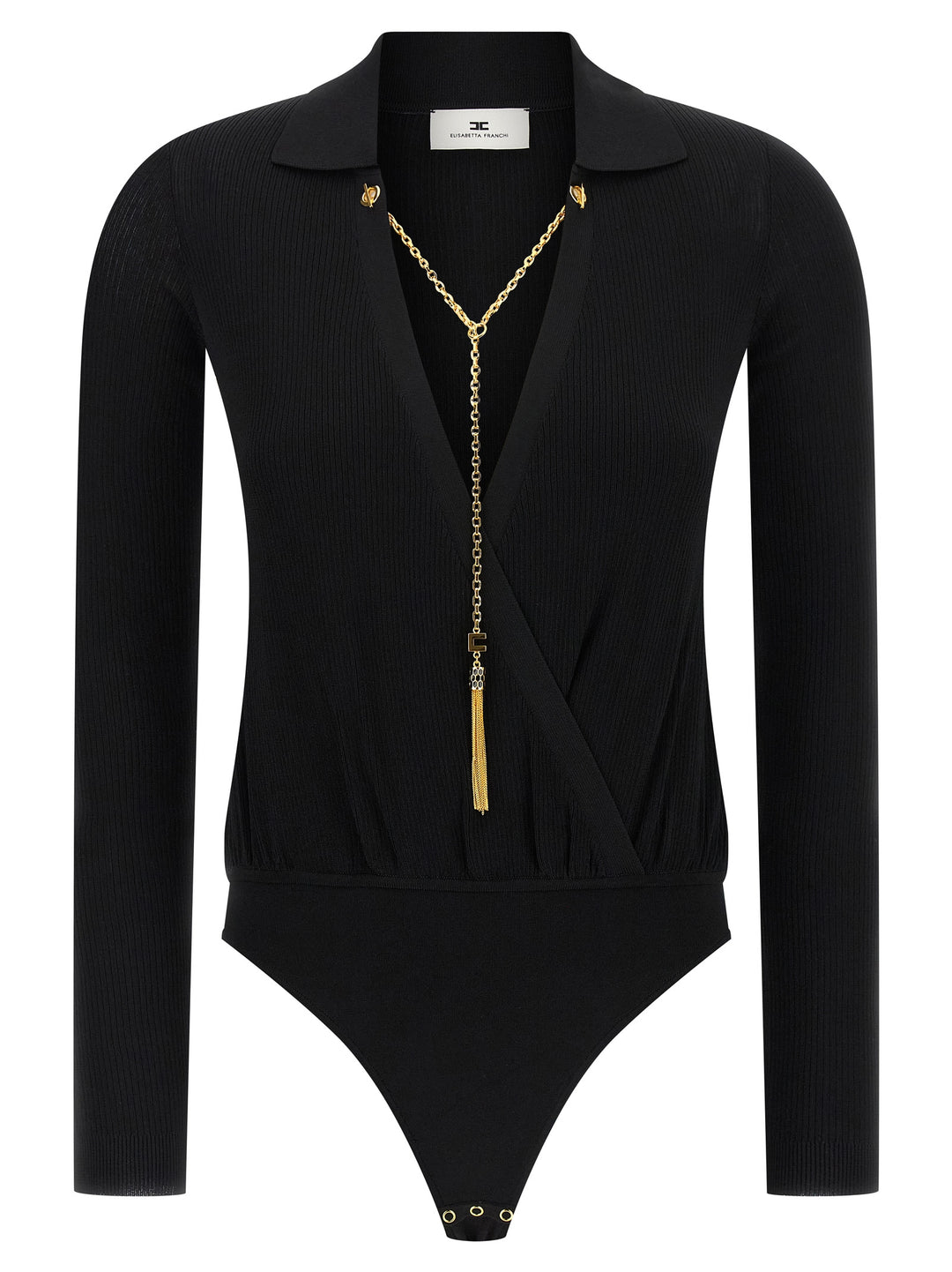 Elisabetta Franchi Chain Body Top - Nero | 75ad345f0ede197f9289a40231f91f6b7c4f713f