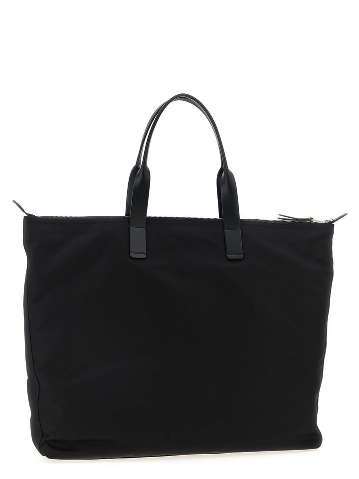 Dolce & Gabbana Big Logo Patch Shopping Bag Tote - Nero | 77d04a3fa074086717e229d5c7a03de87292f856