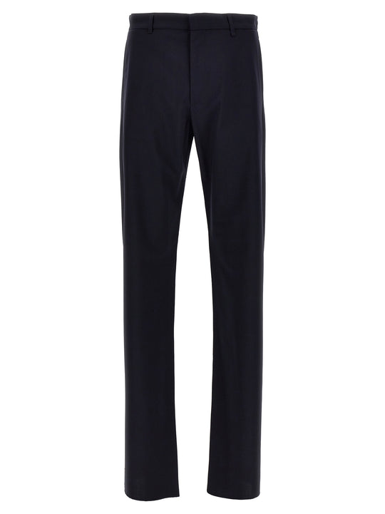 Fresh Wool Pantaloni Blu