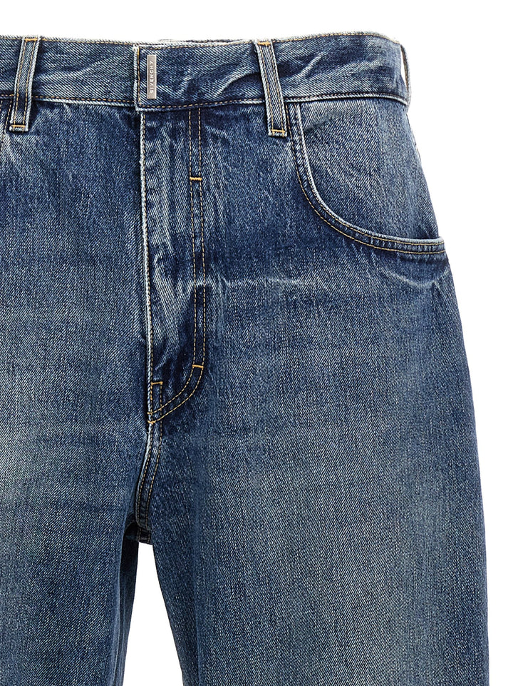 Givenchy Logo Plaque Jeans - Blu | dcd88bf19710df2c74a33f8c6c8ea2c09e52f967