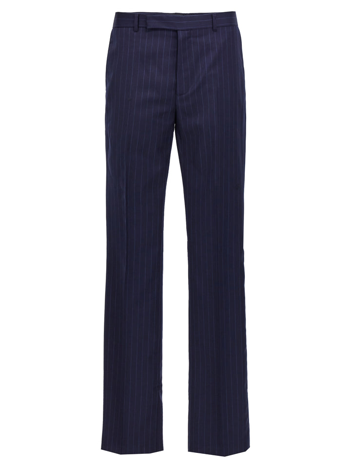 Givenchy Pinstripe Pantaloni - Blu | c4e61e96aa10be2924fac79cc5b09d83bf44c1a2