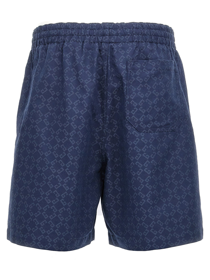 Givenchy Monogram Bermuda e Short - Blu | db3f8e9e9491e3ae20e97b1da4452ab83eab323a