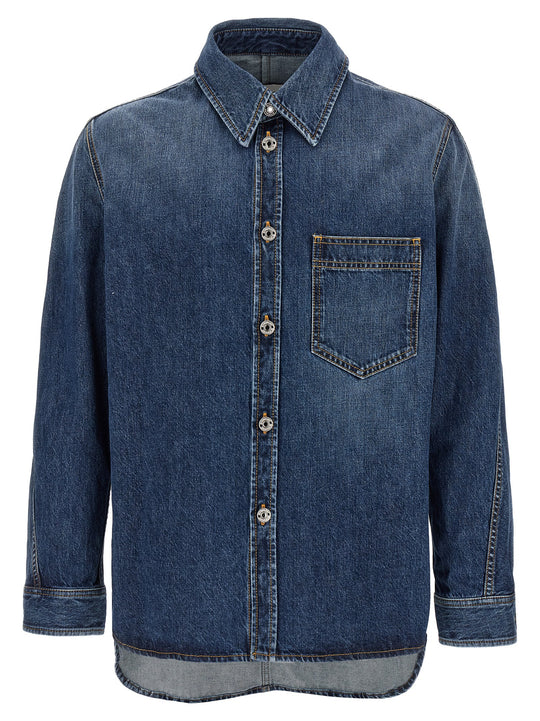 Denim Overshirt Camicie Blu