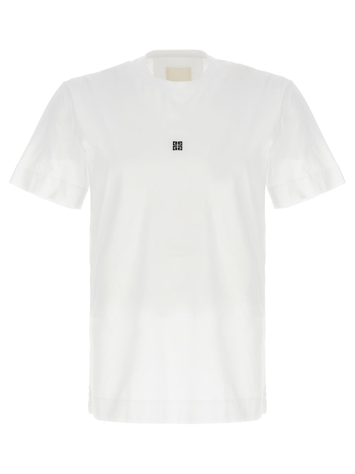 Givenchy Embroidered Logo T shirt - Bianco/Nero | 96937c2a8815dcad7a33c8536455d4b7c3e7970a
