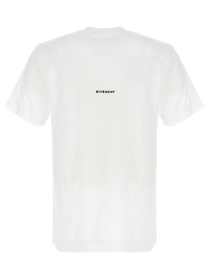 Givenchy Embroidered Logo T shirt - Bianco/Nero | 69f205eeb2ef8ef78681f5236995caa5a27998d4