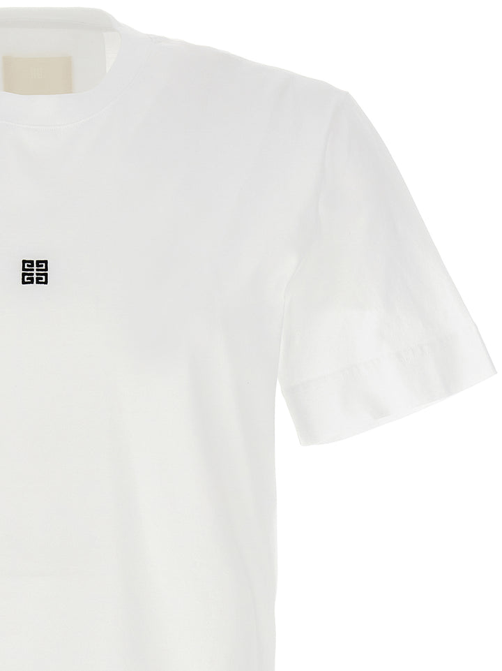 Givenchy Embroidered Logo T shirt - Bianco/Nero | e8bcb9688259e63b9e05e80987153642b6cde5ec