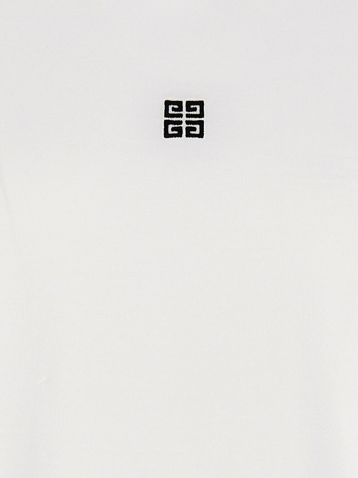 Givenchy Embroidered Logo T shirt - Bianco/Nero | bed44a5df8d5a93731e6644be1fb7b1a24d1441d