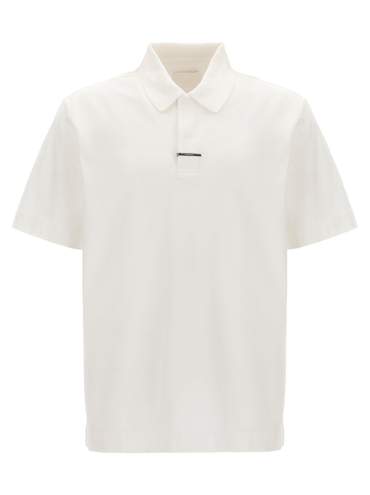 Metal Clip Shirt Polo Bianco