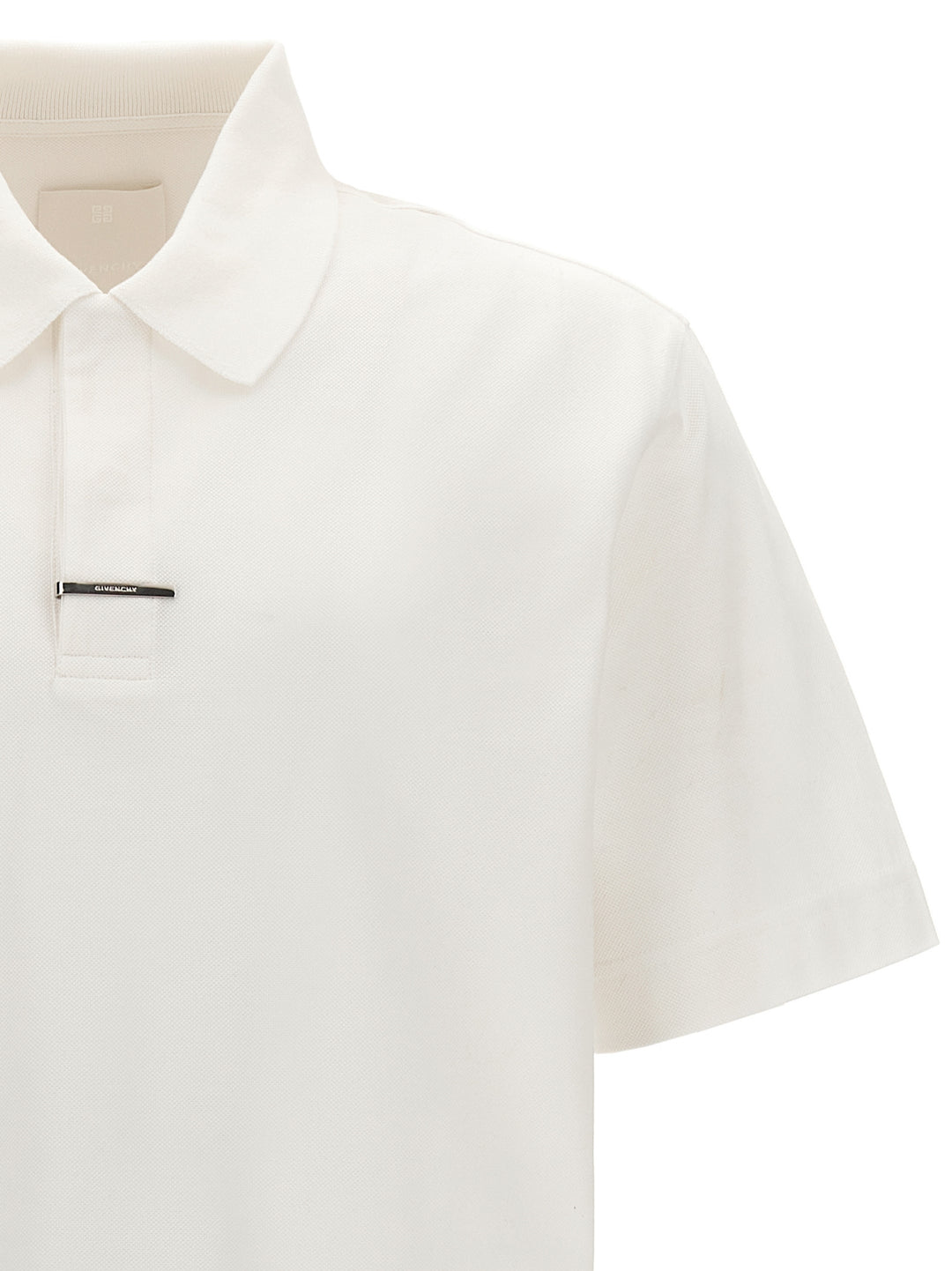 Givenchy Metal Clip  Shirt Polo - Bianco | a9d345dacd548a3a95991526a510c41d2d253138