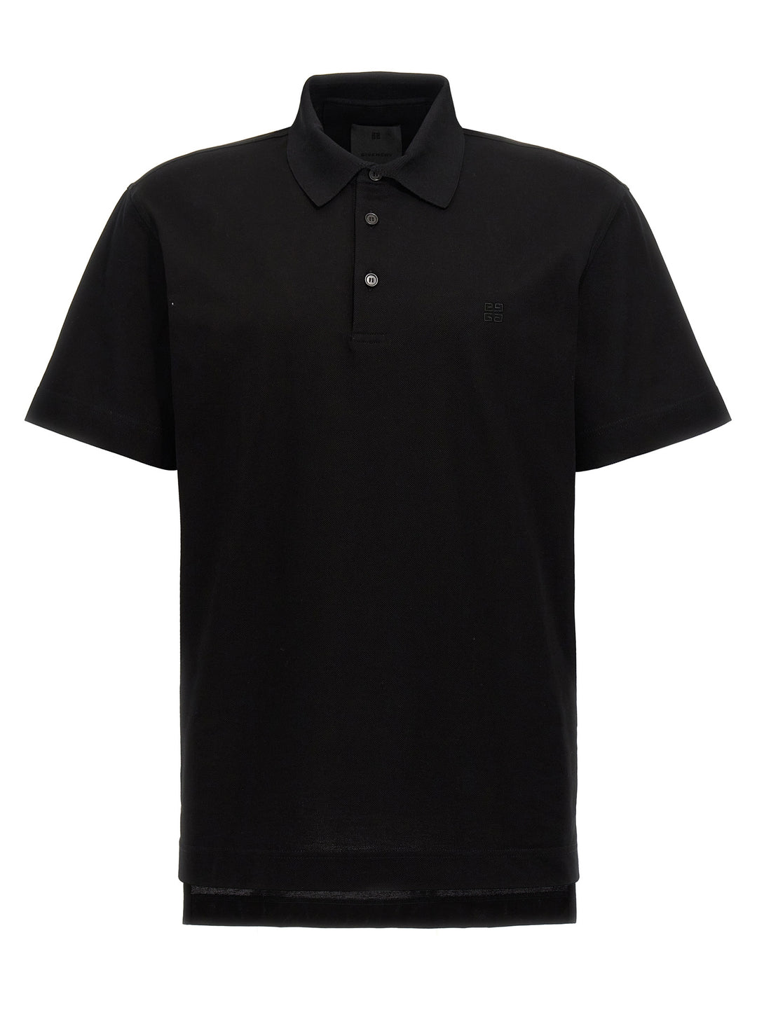 Givenchy Logo Embroidery  Shirt Polo - Nero | 48744512f24c4045a91e502ffa9efec46dbbb245