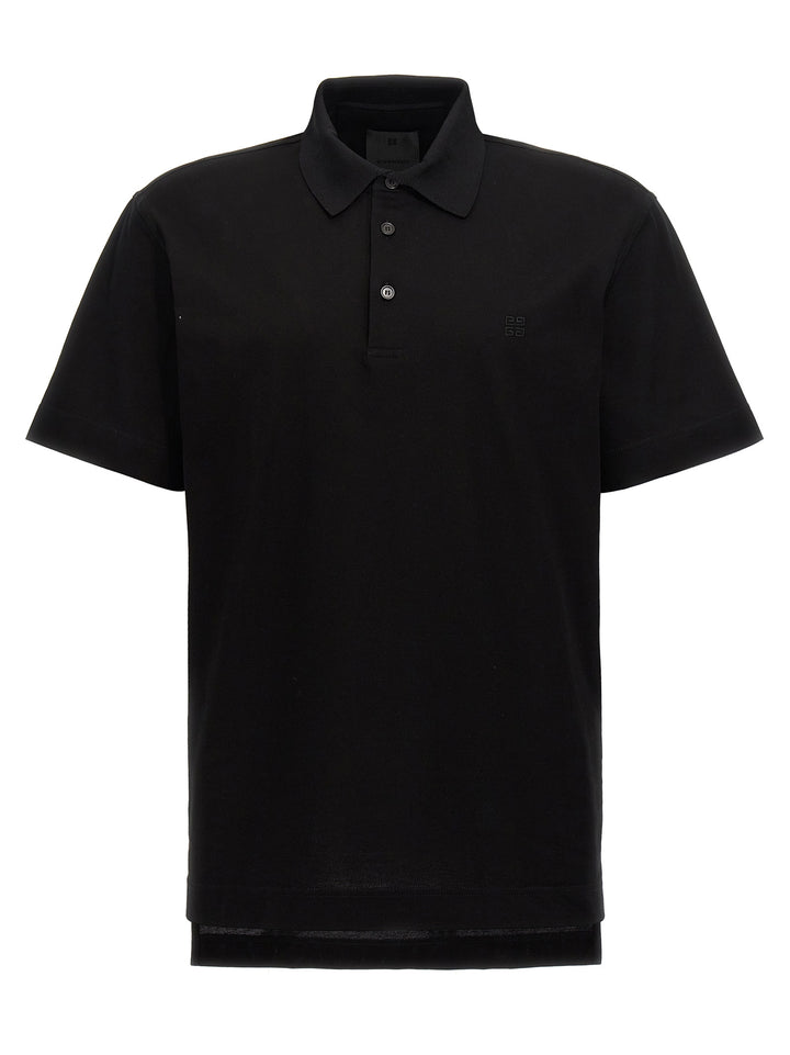 Givenchy Logo Embroidery  Shirt Polo - Nero | 48744512f24c4045a91e502ffa9efec46dbbb245