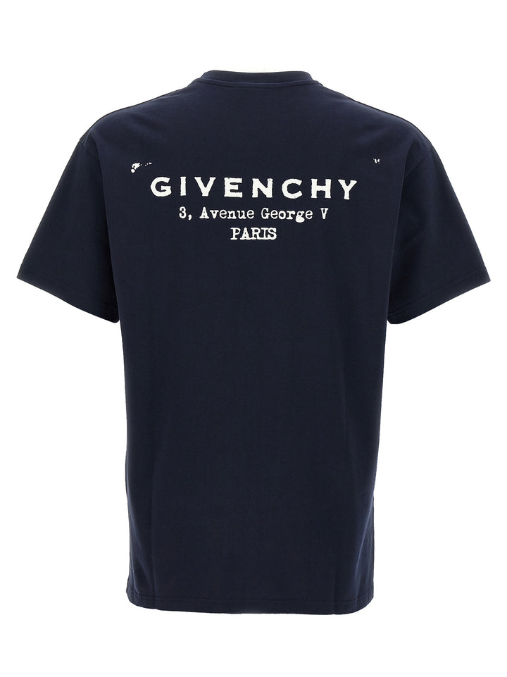 Givenchy Givenchy Stamp T shirt - Blu | 13b9f178445dc8e2c8709d1e721236dfaa3f8032