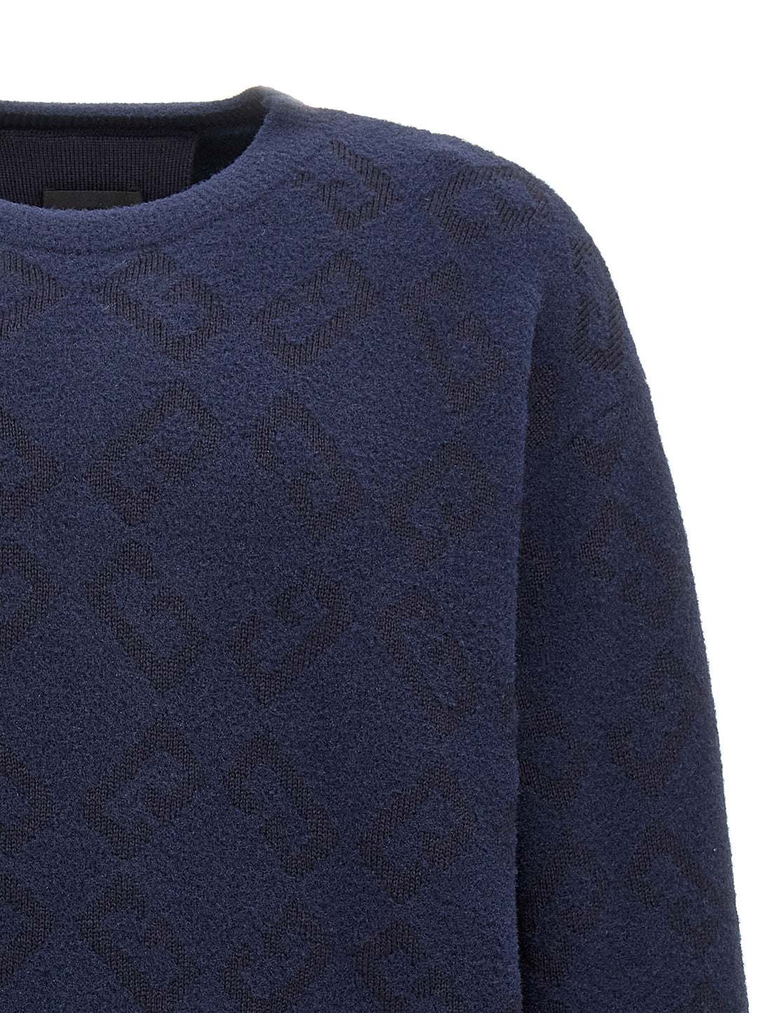 Givenchy Logo Embroidery Sweater Maglioni - Blu | 00eeb2c75bc1952fb1f55cce34e79bdfe4c3639a