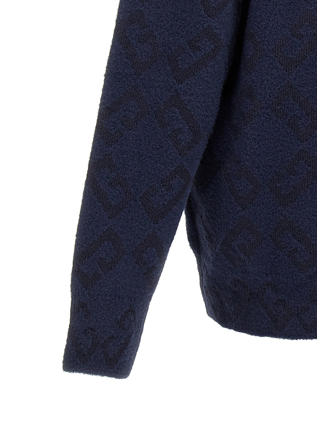 Givenchy Logo Embroidery Sweater Maglioni - Blu | 196547aacc971e580928aa6d583bcb1d8a876dde