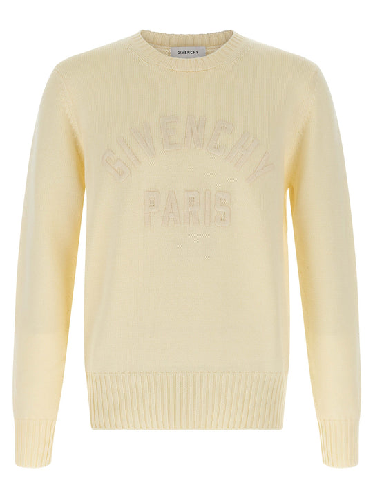 Logo Sweater Maglioni Beige