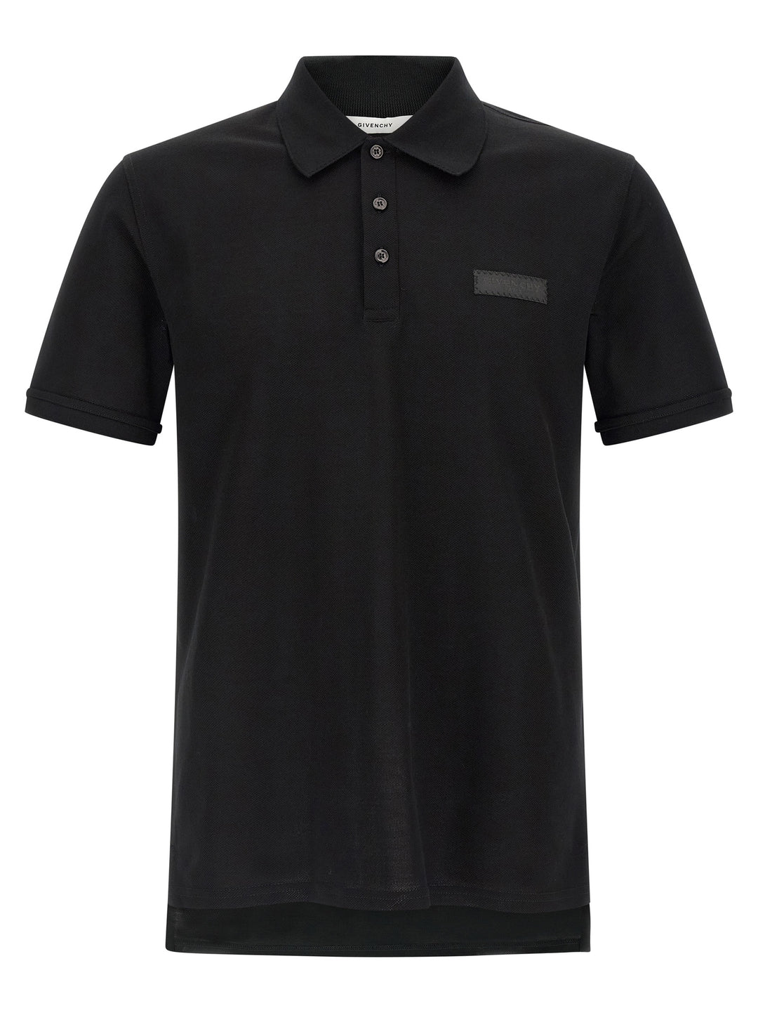 Givenchy Logo Patch  Shirt Polo - Nero | 0ba669fdf2d36eb242c0c166d8eed1a02037db35