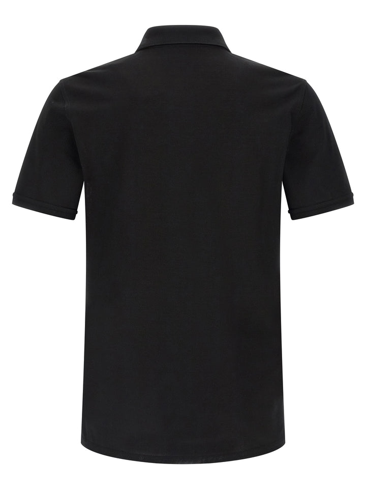 Givenchy Logo Patch  Shirt Polo - Nero | f079ca2953669e83b38f5f9da9381ea6d829772c