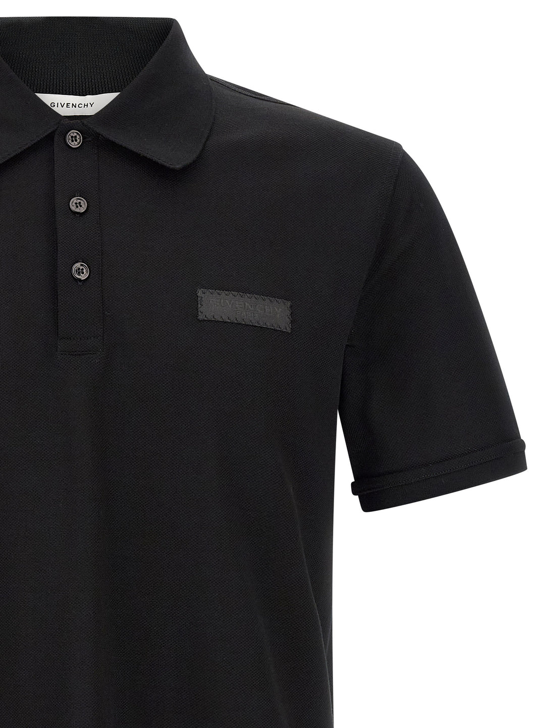 Givenchy Logo Patch  Shirt Polo - Nero | 56ee8a6e7384dffa693784096d6abdb641578945