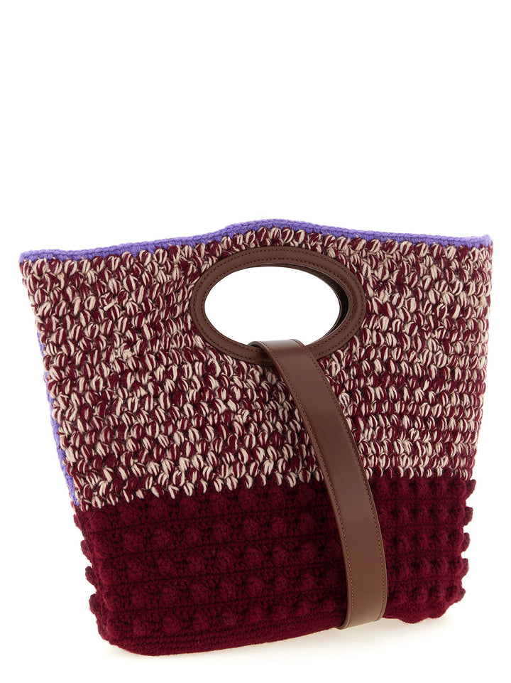 Marni Knotty Borse a Mano - Bordeaux | 245ae73dca16d578ec19a5288d3d9781413f9d28