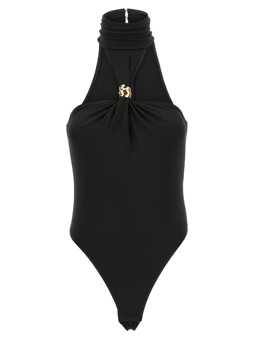 Elisabetta Franchi Jewel Detail Bodysuit Top - Nero | a1abff9820e8c4a85604e11c15b084d3482a5106