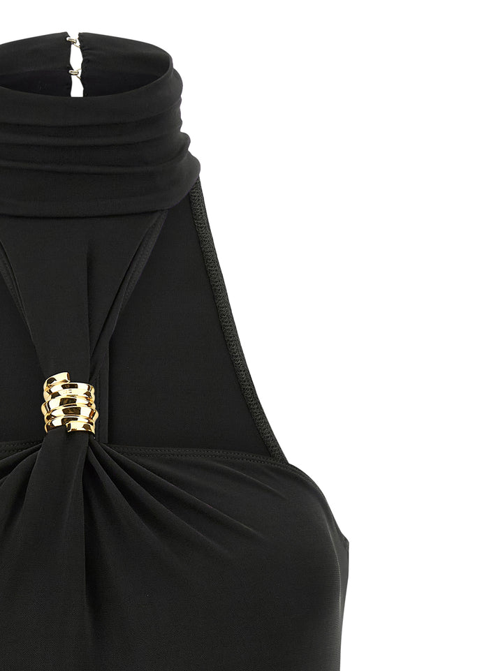 Elisabetta Franchi Jewel Detail Bodysuit Top - Nero | 5d4b5195c247cb0dfc8e9be903df8a315536e4ed