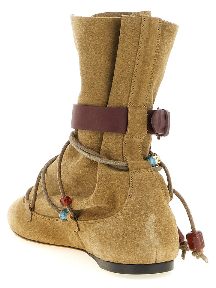 Isabel Marant Letiz Stivali e Stivaletti - Beige | 8010c2015203d98f1124ef7034892768ce6f6977