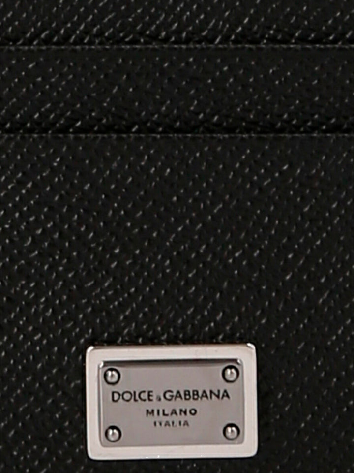 Dolce & Gabbana Logo Tag Card Holder Portafogli - Nero | 5418e562c9a947a413afea9aca81a5cedb491678
