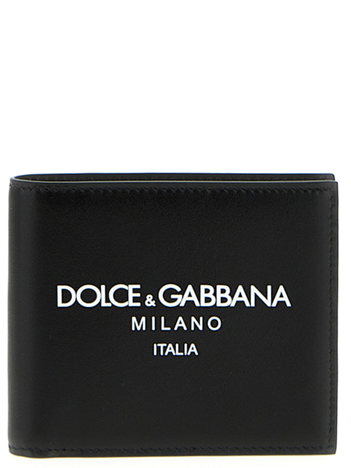 Dolce & Gabbana Logo Print Wallet Portafogli - Bianco/Nero | 61e4d831ed813d3f30bf64166911b81c5238fa6e