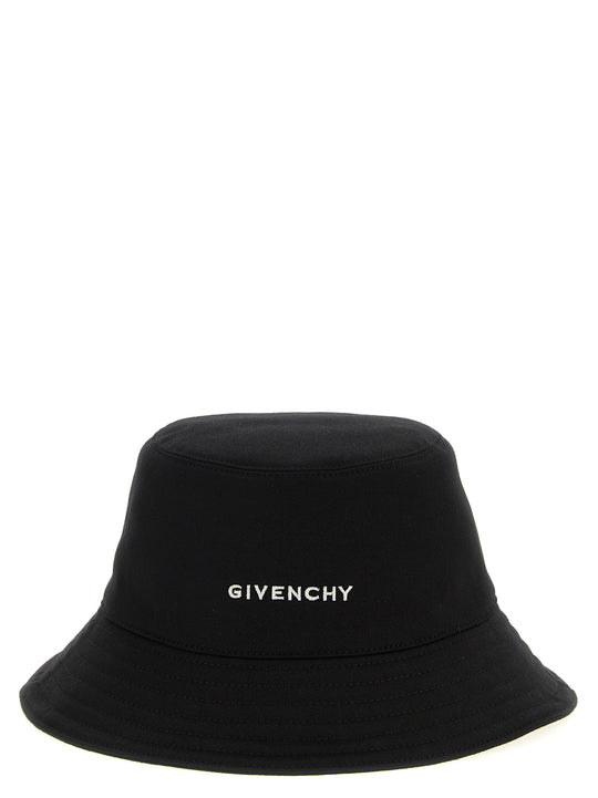 Logo Embroidery Bucket Hat Cappelli Nero