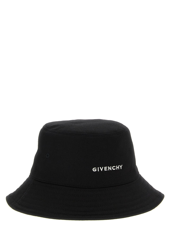 Givenchy Logo Embroidery Bucket Hat Cappelli - Nero | 03338ab87f63374e5b319e90151e9bcd7cf84831