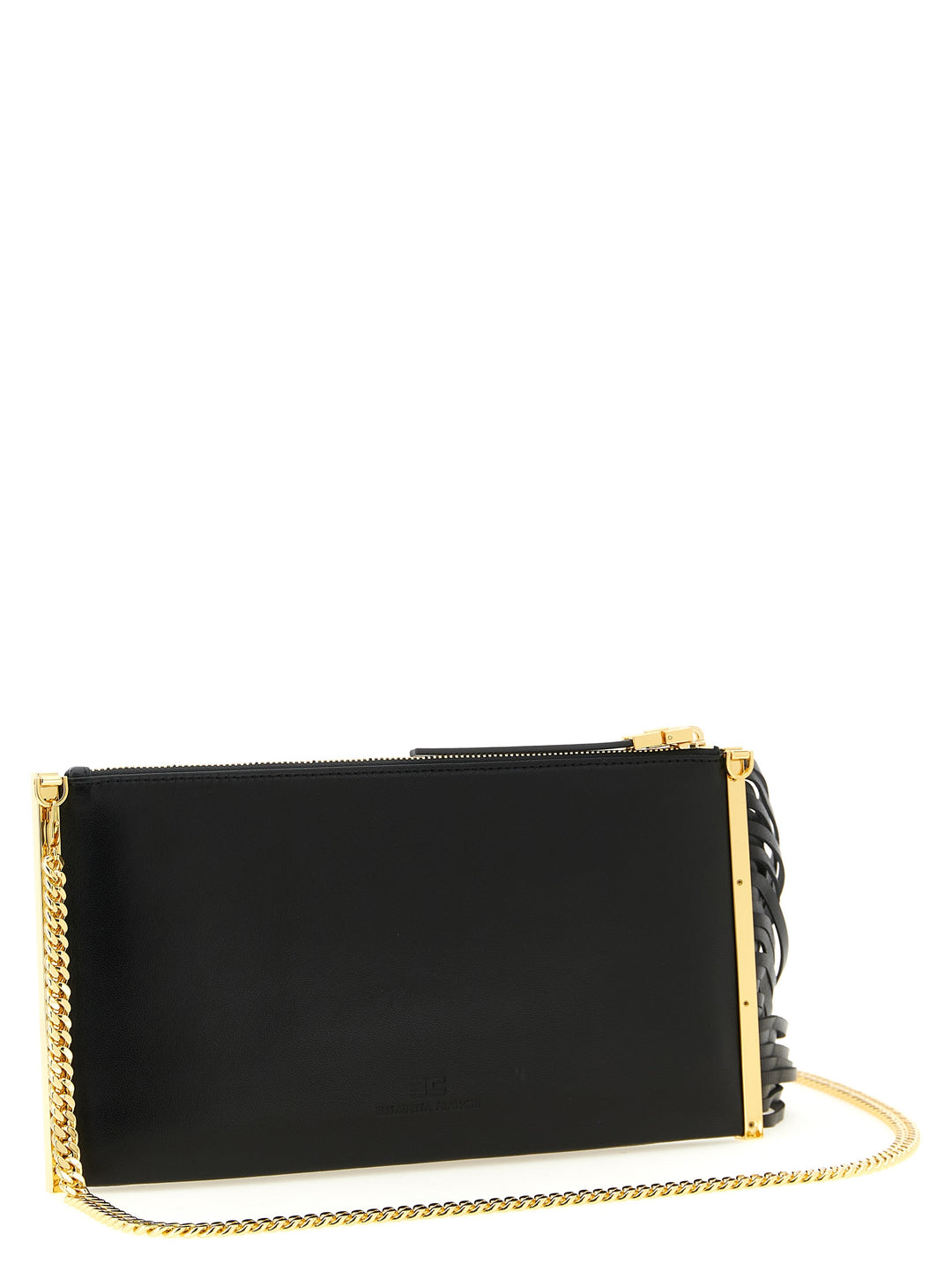 Elisabetta Franchi Fringed Clutch - Nero | 2b8fb6ee37409f3aa708eb1331f0f09dbb71e20a