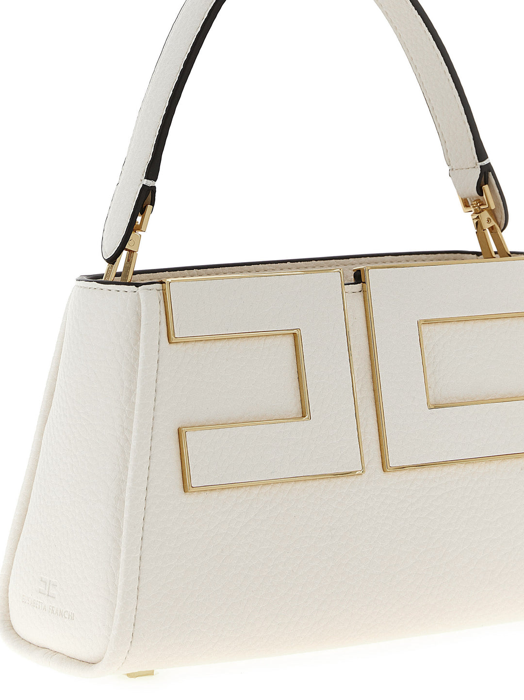 Elisabetta Franchi Maxi Logo Handbag Borse a Mano - Bianco | 8874f15c785d5ea1976eface102409cd9f4c6b9f