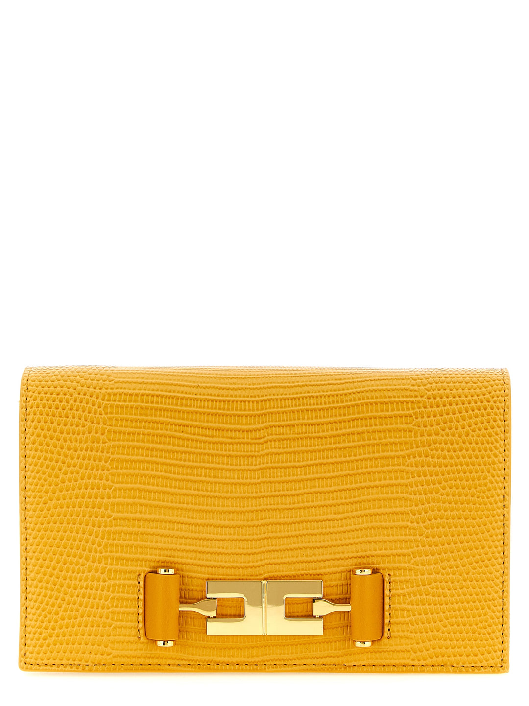 Elisabetta Franchi Lizard Print Crossbody Bag Borse a Tracolla - Beige | c96b5bb122ccf94b5ceb4177f2a3d539a3714e26