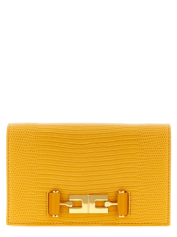 Elisabetta Franchi Lizard Print Crossbody Bag Borse a Tracolla - Beige | c96b5bb122ccf94b5ceb4177f2a3d539a3714e26