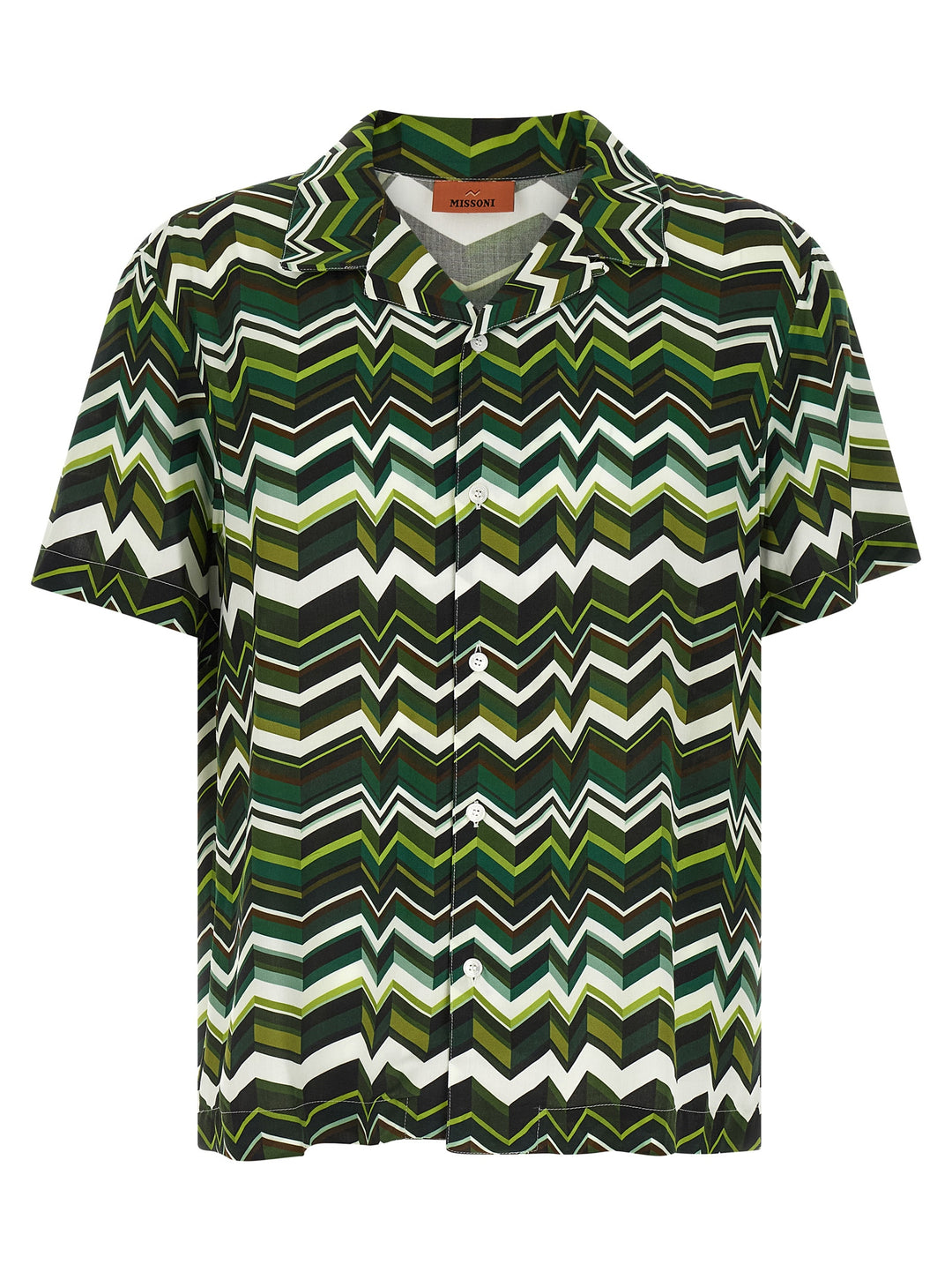 Missoni Irregular Zigzag Shirt Camicie - Verde | db099bd30e78a5aef38897b37a75e959a308dded