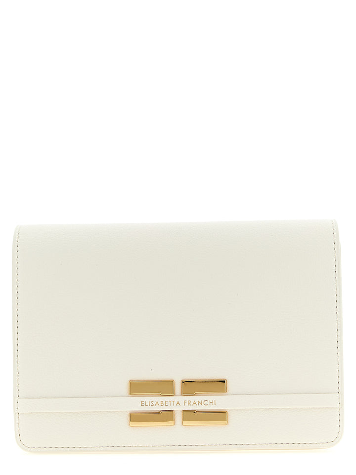 Elisabetta Franchi Logo Shoulder Strap Borse a Tracolla - Bianco | 2a972d6d70789c33a1bcb667aa17ffe42942d9bc