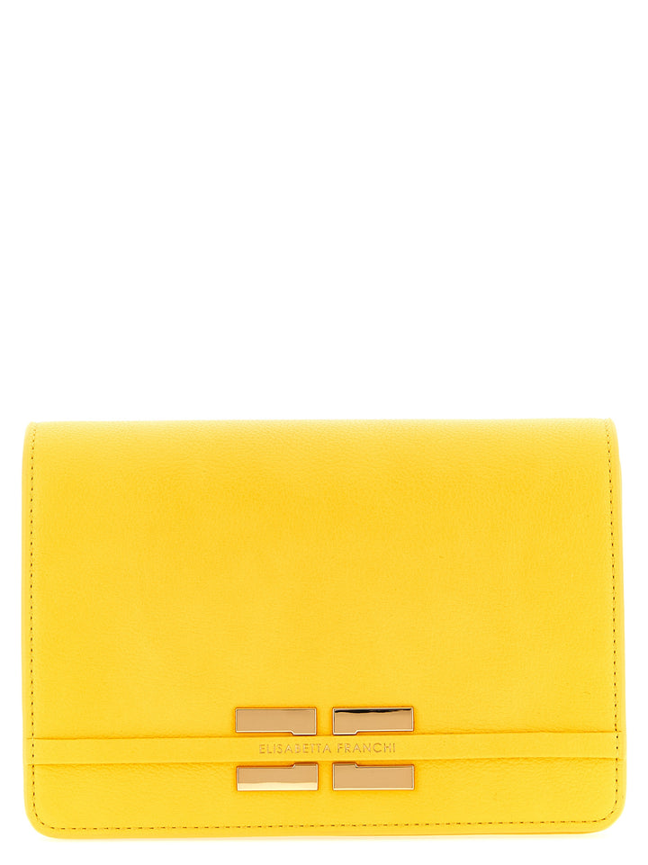 Elisabetta Franchi Logo Shoulder Strap Borse a Tracolla - Giallo | 1b2acb8343426a412d4b0e9bfc2a16cc92734a84