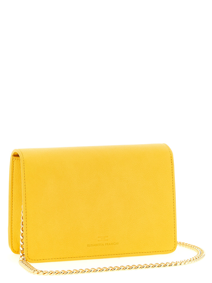 Elisabetta Franchi Logo Shoulder Strap Borse a Tracolla - Giallo | 6a2b7dfaf25692080a2333cfbfdde2325e19f393