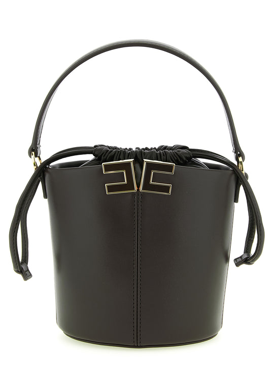 Logo Bucket Bag Borse A Mano Nero