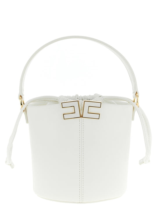 Logo Bucket Bag Borse A Mano Beige