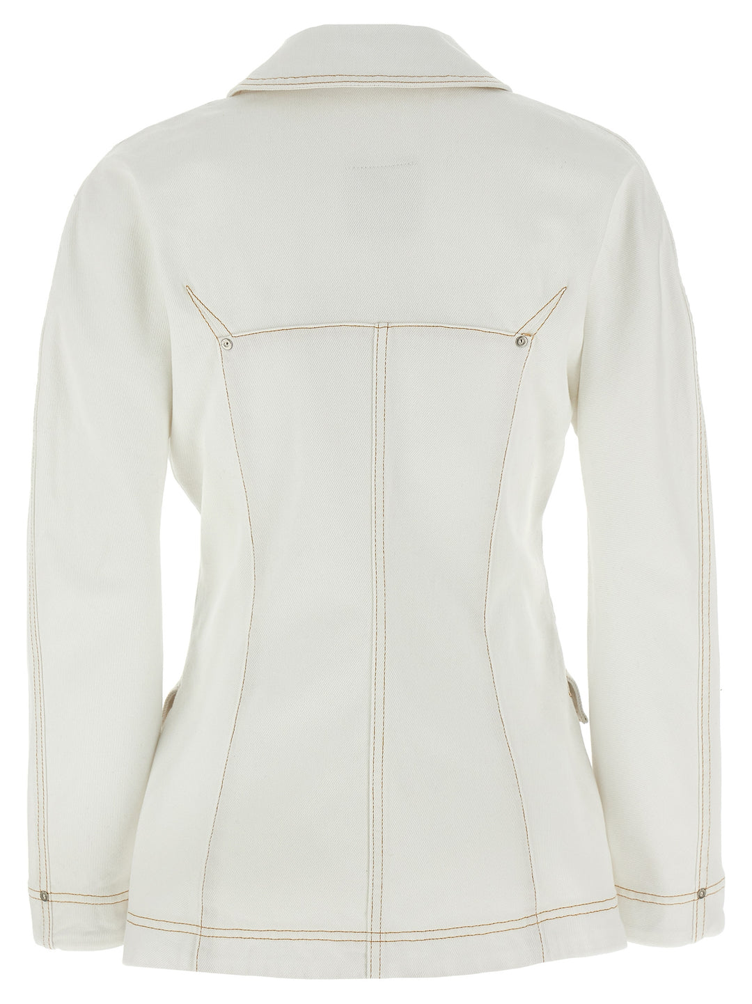 Givenchy Denim Jacket Puffer Jackets - Bianco | 87ad39e4befb7e0d1aa61f8c3b182a6df9797cf6