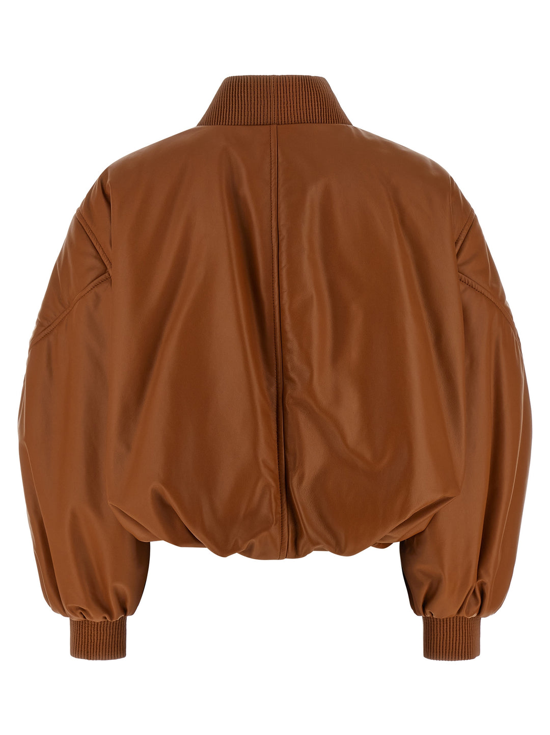 Givenchy Cropped Bomber Jacket Puffer Jackets - Marrone | 3bfa785ec51bc87b685702d4e184bfcc56437103