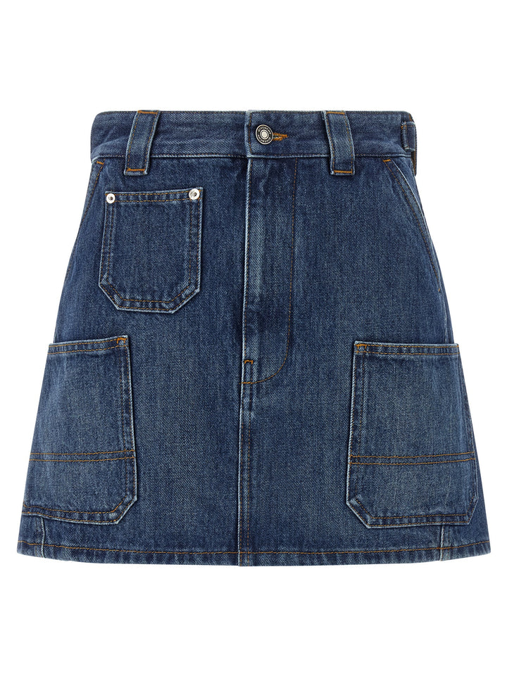 Givenchy Denim Skirt Gonne - Blu | 7ccdb4e9d0610e583725e5ada2b7febf70ab1061