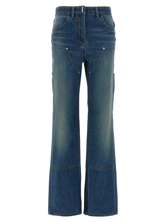 Wide Leg Jeans Blu
