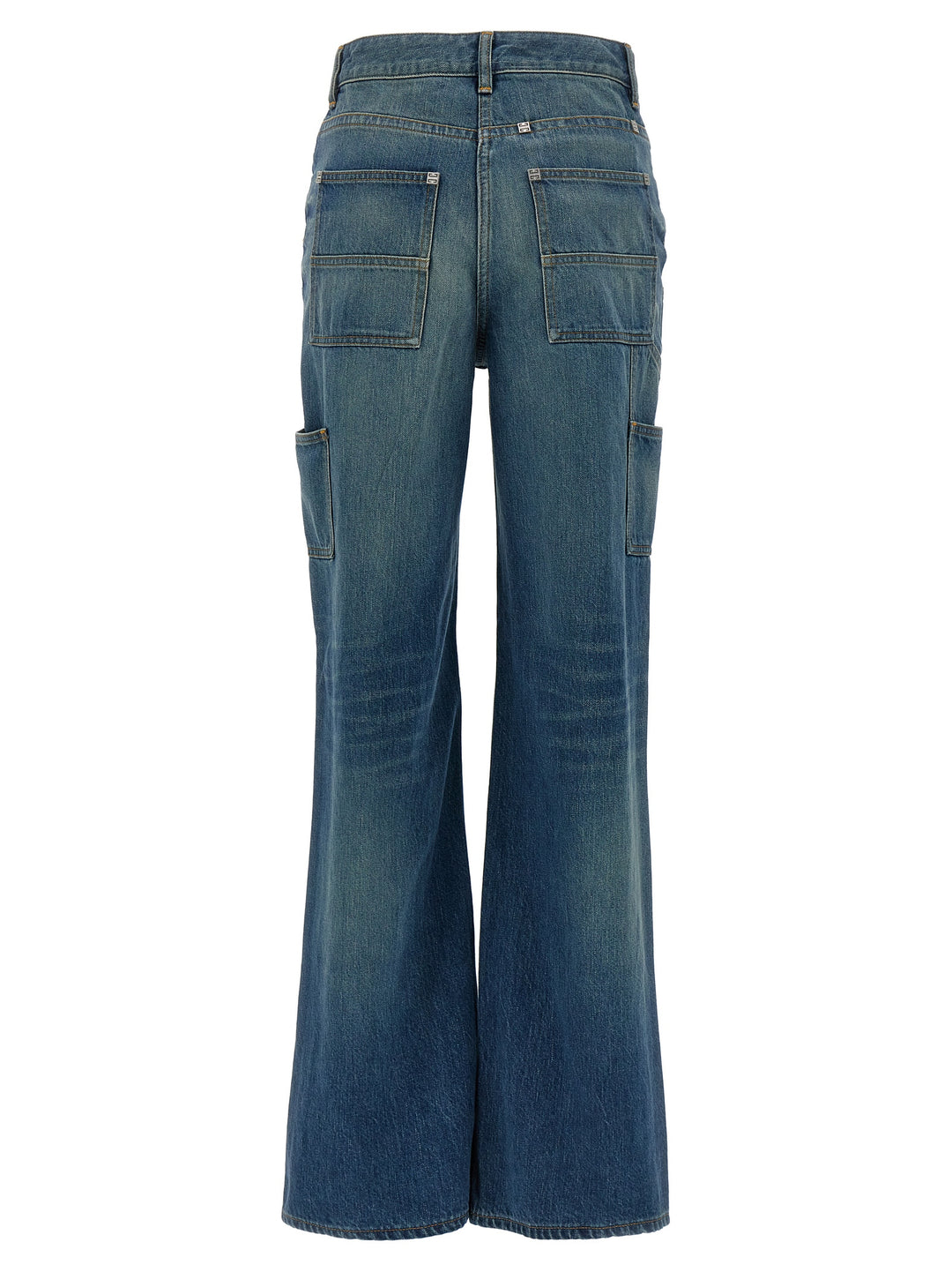 Givenchy Wide Leg Jeans - Blu | bb6a29306b594cb419b296f07927f8b177fc1c68