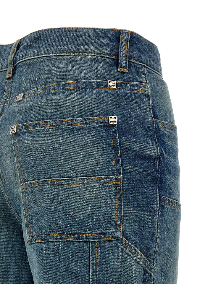 Givenchy Wide Leg Jeans - Blu | 103d762e7836bc68ee0219bc90bad3cb2772b242