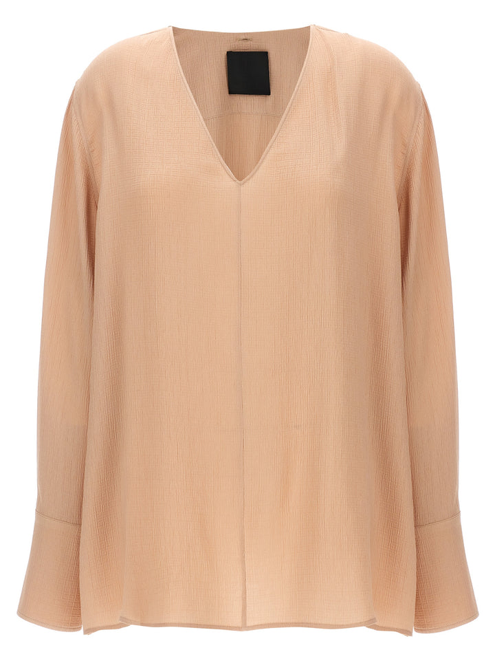 Pussy Bow Blouse Camicie Beige